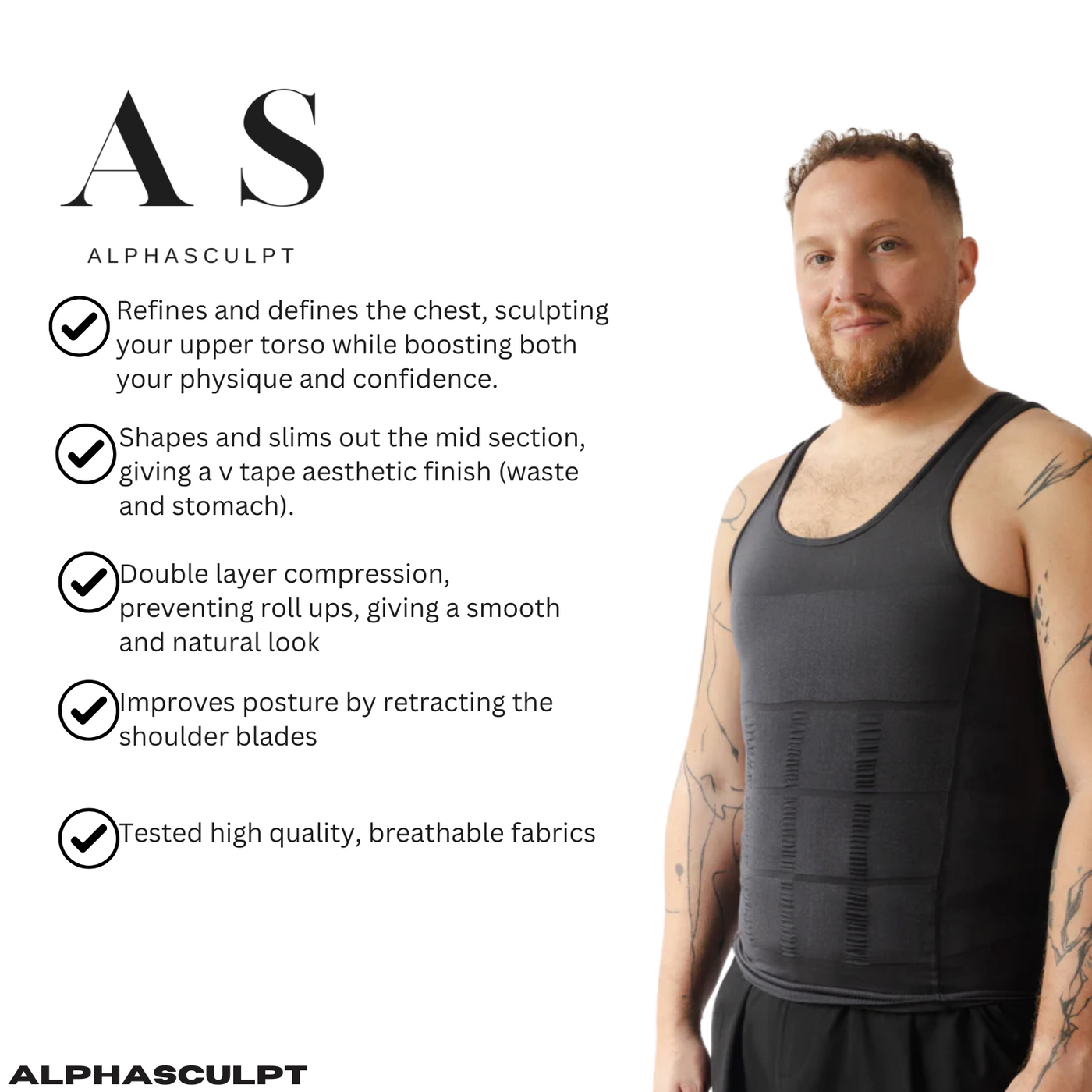 AlphaSculpt Premium Compression Tank